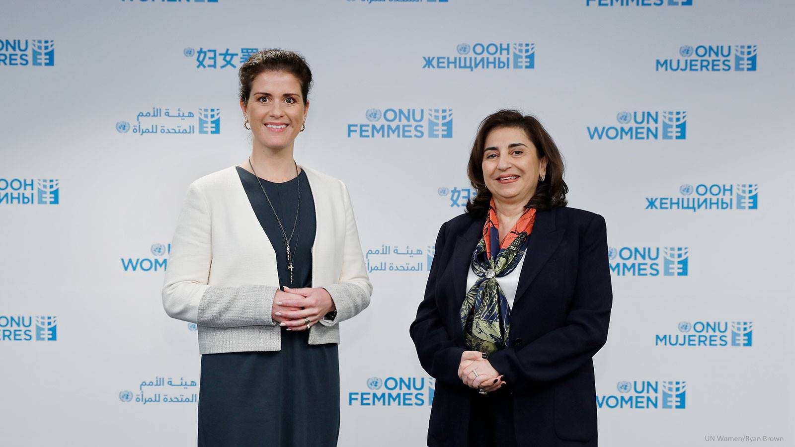 Minister Gylfadóttir and Sima Sami Bahous, Executive Director of UN Women - mynd
