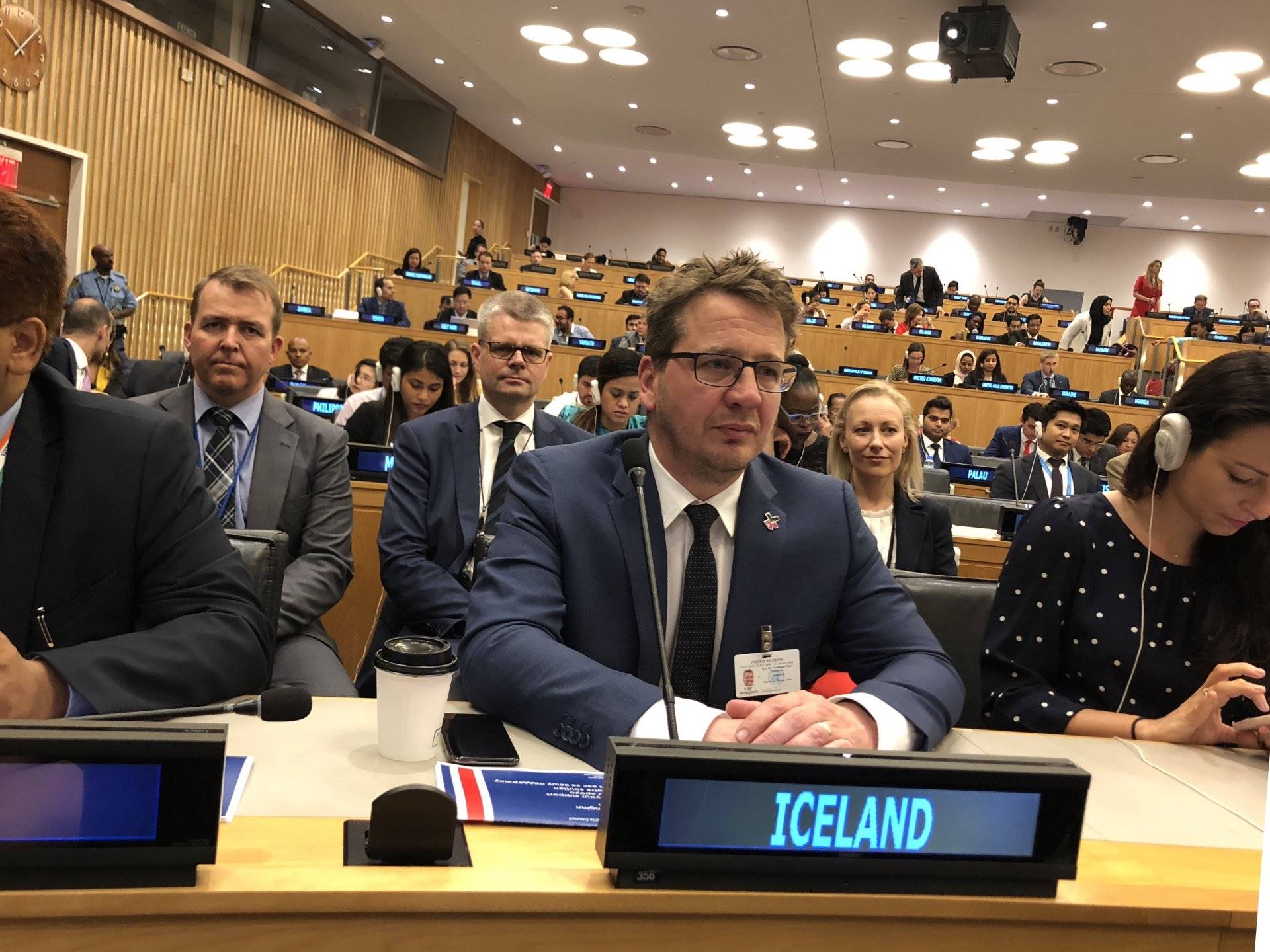 Mr. Guðlaugur Þór Þórðarson, Minister for Foreign Affairs, at the HRC elections - mynd