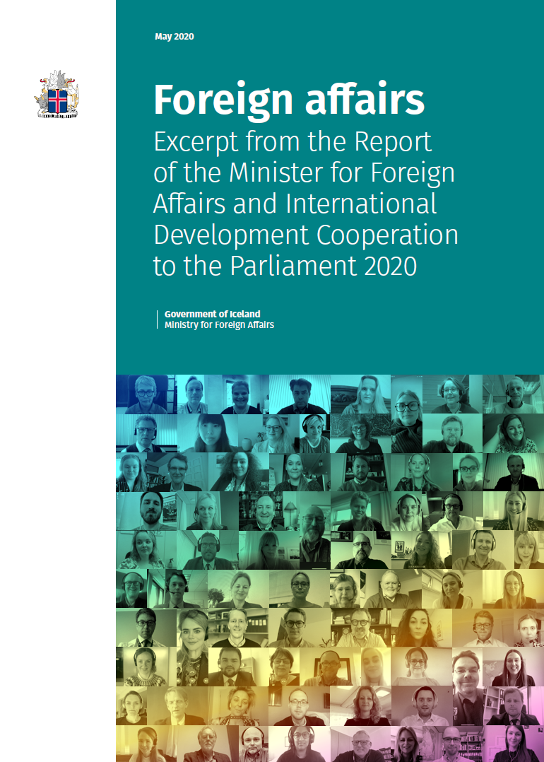 Foreign Affairs: Excerpt from the Report of the Minister for Foreign Affairs and International Development Cooperation to the Parliament 2020 - mynd