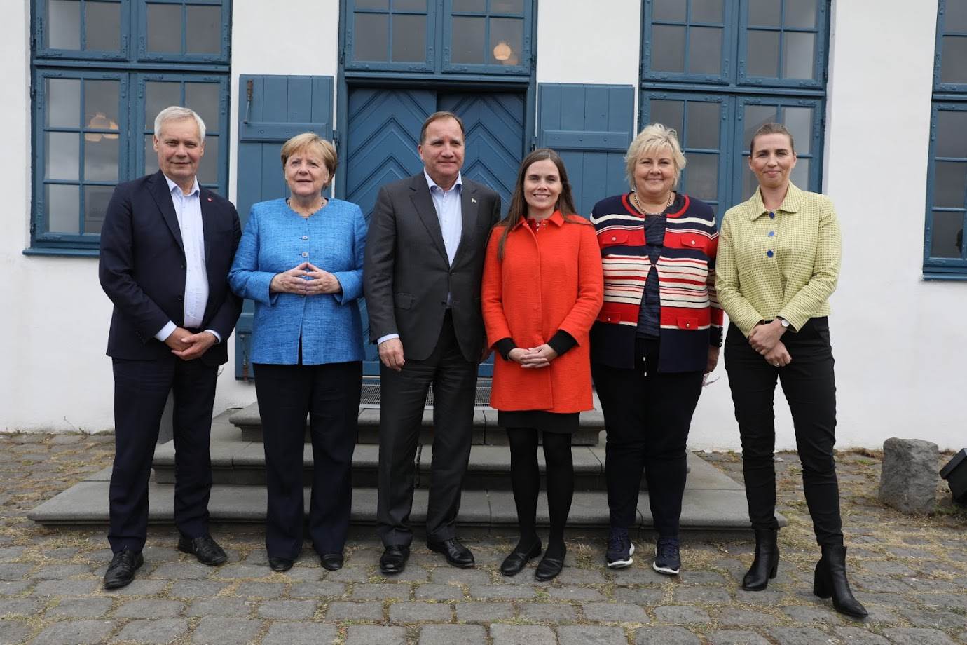 The Nordic Prime Ministers with German Chancellor, Angela Merkel - mynd
