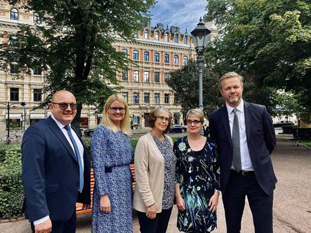 Staff of the Embassy of Iceland in Helsinki