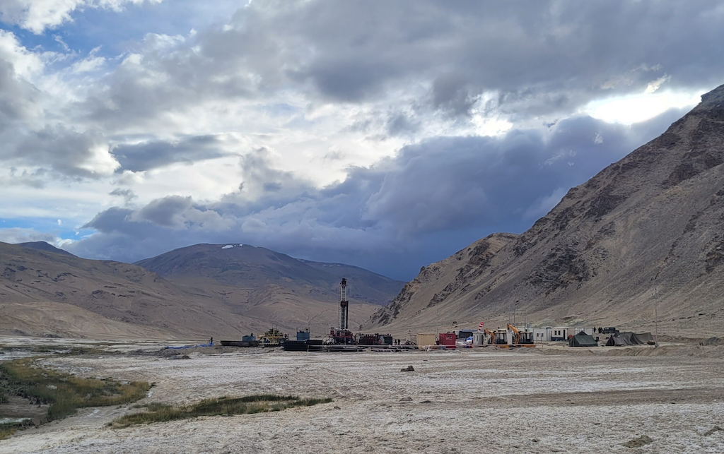 Drilling Site, Puga Valley, Ladakh - mynd
