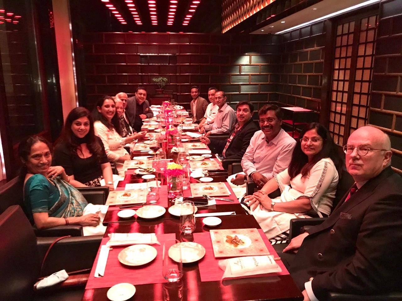 The Chairman & the Advisory board of the Indo Icelandic Business Association hosted a farewell dinner for Chargé d´Affaires - mynd