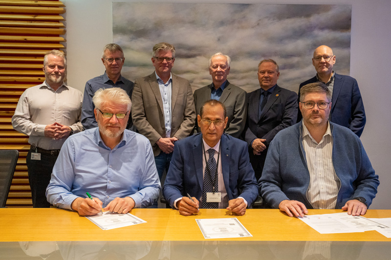 The Indian consulting company Techon sign a MoU with Verkis & Iceland GeoSurvey in June 2023 in Reykjavik - mynd