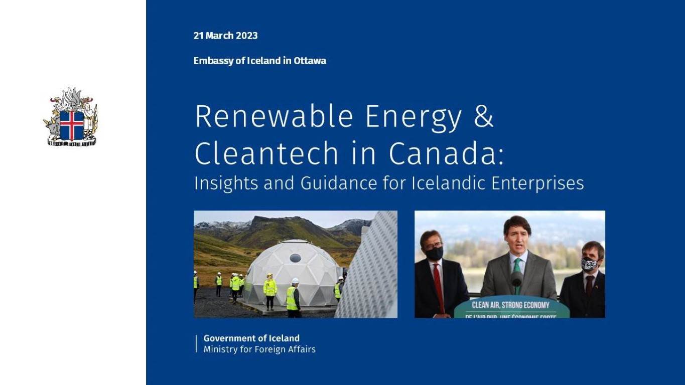 Canada's Energy & Cleantech Market: A Webinar for Icelandic Enterprises - mynd