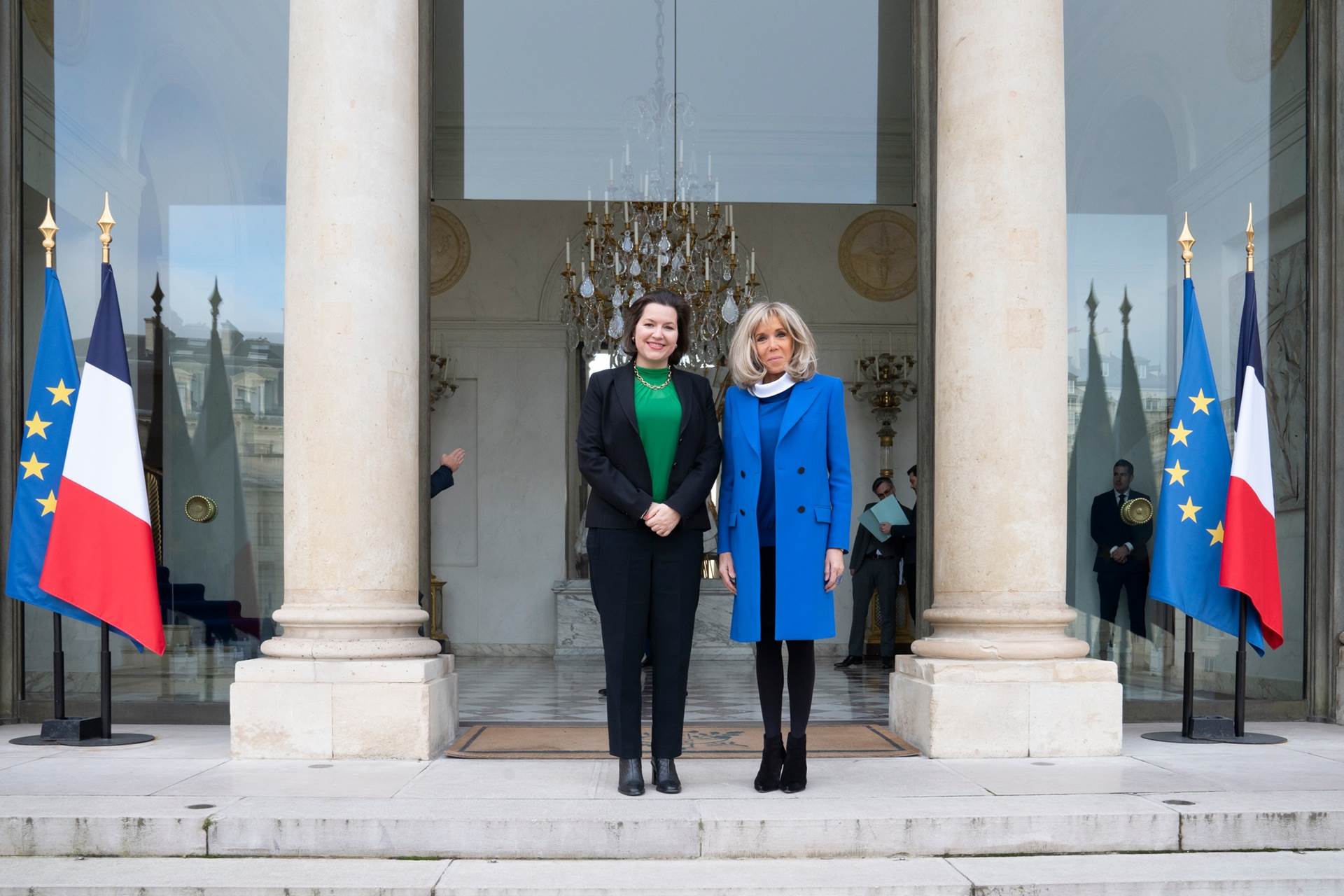 Les Premières dames d'Islande et de France, Eliza Reid et Brigitte Macron - mynd