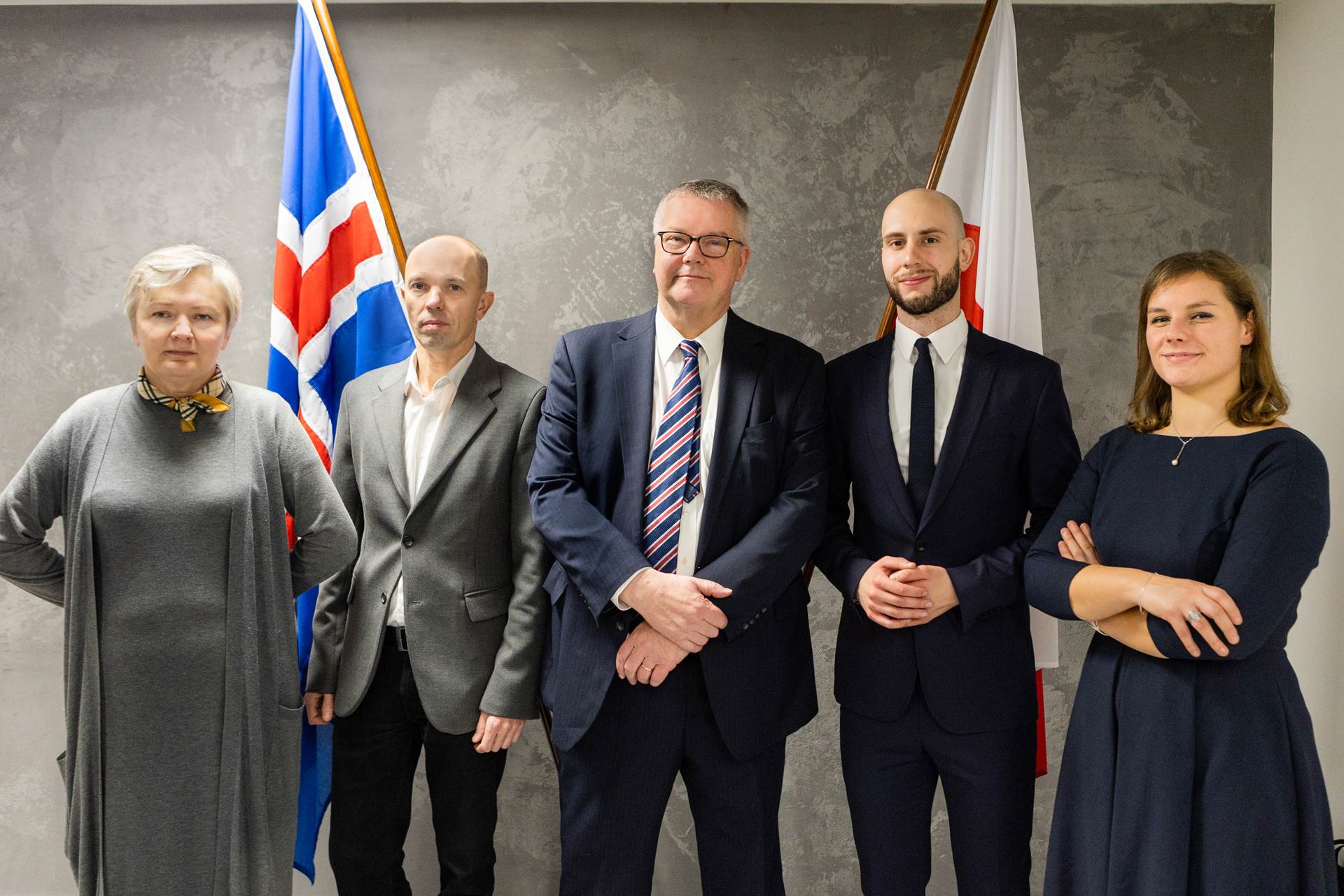 Personnel of the Embassy of Iceland in Warsaw