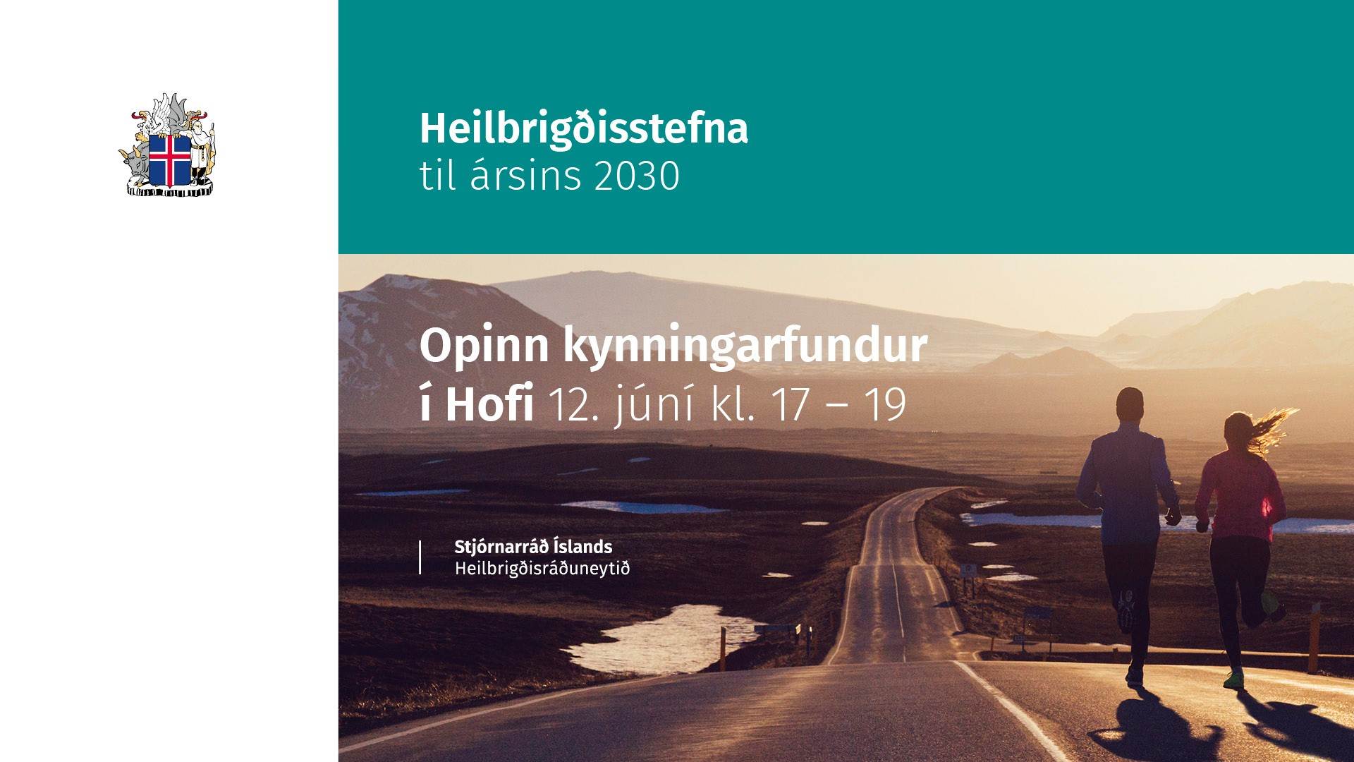 Heilbrigðisstefna til ársins 2030 kynnt 12. júní í Hofi á Akureyri - mynd