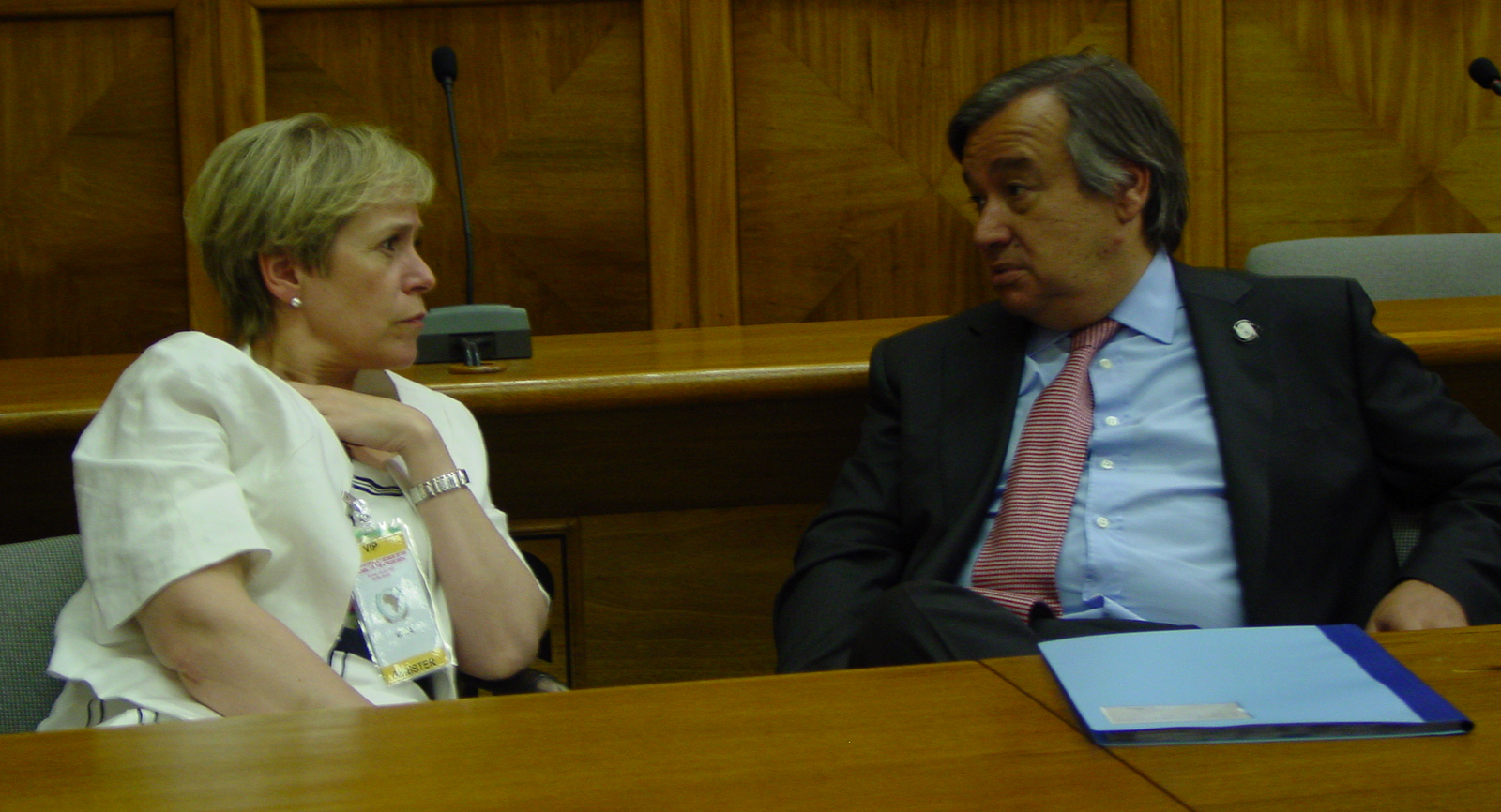 Ingibjörg Sólrún Gísladóttir og António Guterres